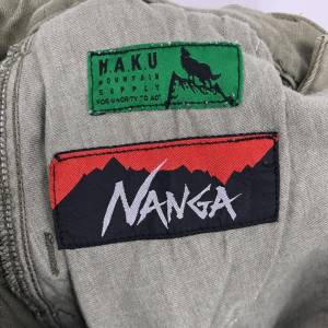 NANGA×H.A.K.U LOW CLOTCH SKINNY メンズ ボトムス カーキ サイズS 日本製 ナンガ×ハク　買取しました！