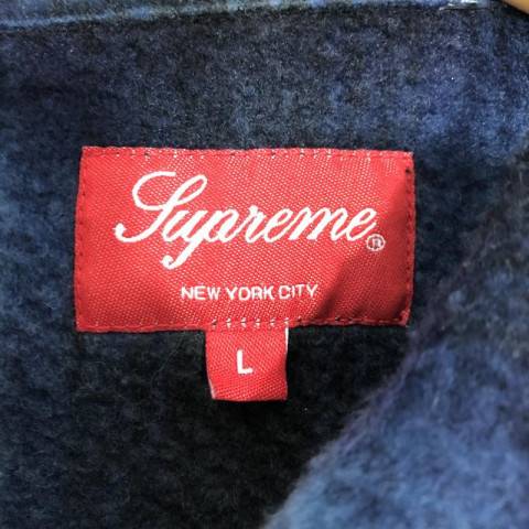 Supreme シュプリーム 2020AW Shadow Plaid Fleece Shirt シャドウ プレイド フリース シャツ 青 L　買取しました！