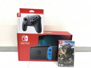 Switch 本体、コントローラー、Switch ソフト 「モンスターハンターライズ」　宅配買取しました！