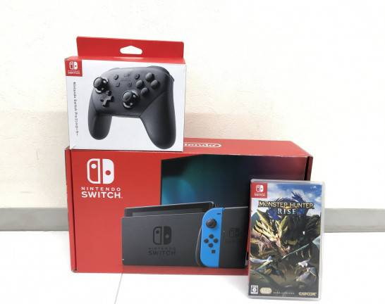 Switch 本体、コントローラー、Switch ソフト 「モンスターハンターライズ」　宅配買取しました！