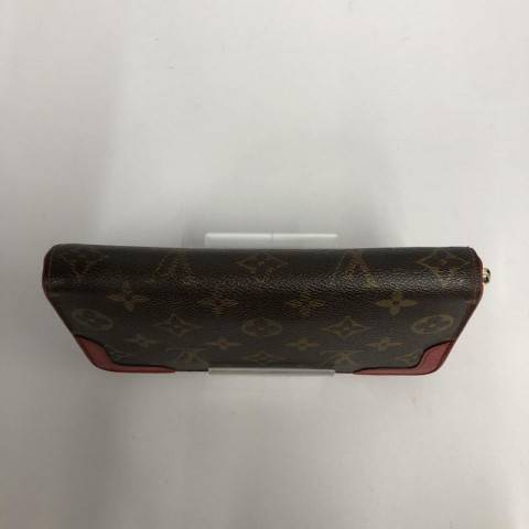 LOUIS VUITTON ルイ・ヴィトン ジッピーウォレット レティーロ モノグラム 茶 赤 財布　買取しました！