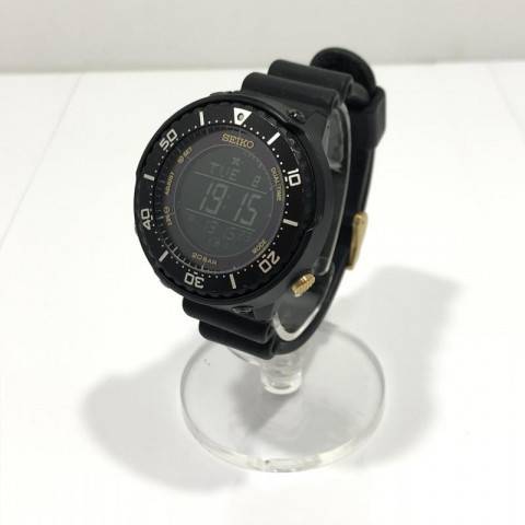 SEIKO セイコー PROSPEX プロスペックス ソーラー ラバーベルト 黒 ...