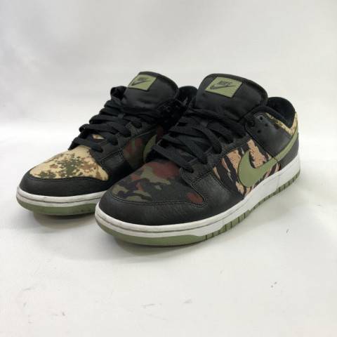 NIKE DUNK LOW SE  BLACK MULTI CAMO