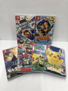 Switch ソフト ゼルダの伝説 ブレスオブザワイルド 他5本　宅配買取しました！