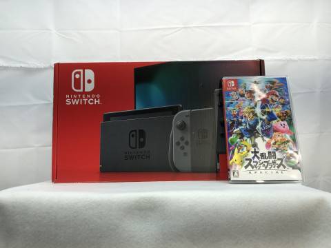 Nintendo Switch本体 バッテリー長持ちVer. JCグレー＋ Switchソフト大乱闘スマッシュブラザーズ SPECIAL　宅配買取しました！