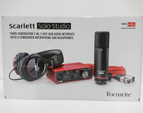 Focusrite オーディオインターフェイス scarlett studio　出張買取しました！