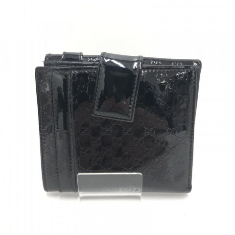 GUCCI マイクログッチシマ 二つ折り財布 ブラック　出張買取しました！