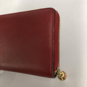 GUCCI グッチ ニムフェア ラウンドジップ 財布 赤 バンブー　出張買取しました！