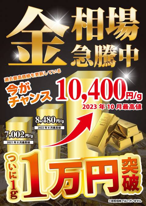 202310金_買取_今がチャンス_10,400円