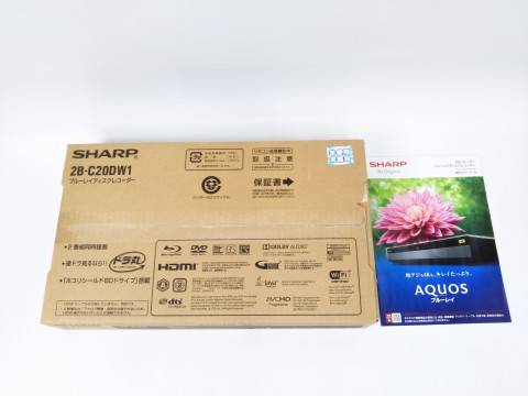 シャープ AQUOSブルーレイ 2番組同時録画 2TB　出張買取しました！