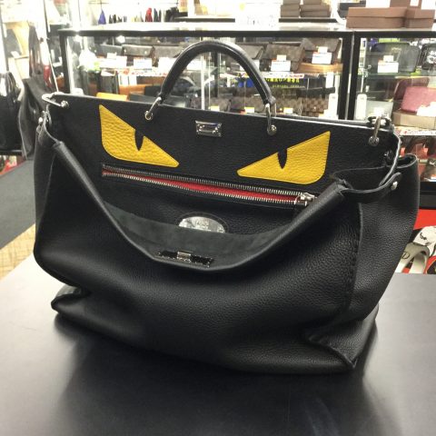お買い得 Fendi フェンディ モンスター ピーカブー トートバッグ