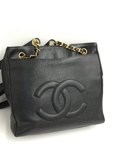 CHANEL シャネル キャビアスキン ココマーク ショルダーバッグ ...